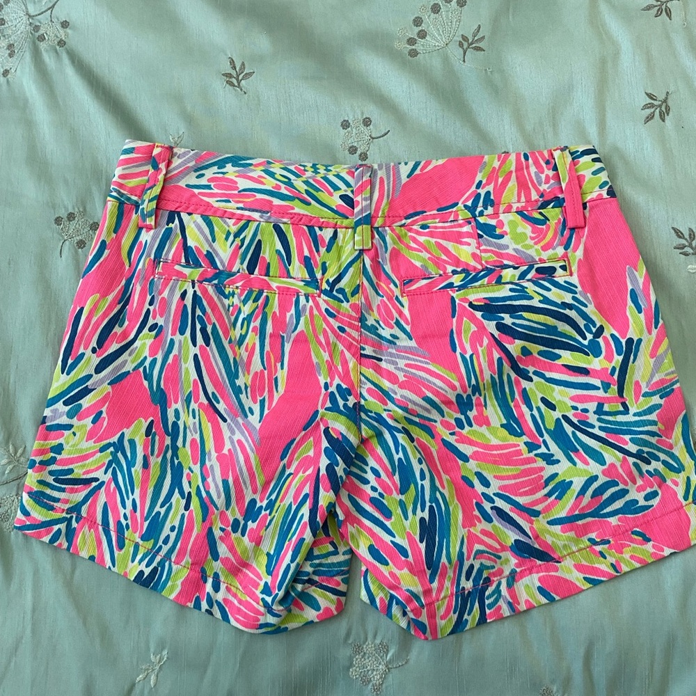 Lilly Pulitzer Pink and Blue Patterned Women's Shorts